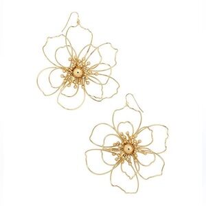 Bauble bar flower drop earrings
